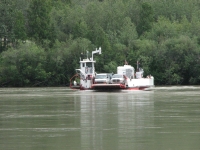 Ferry across the Yukon River